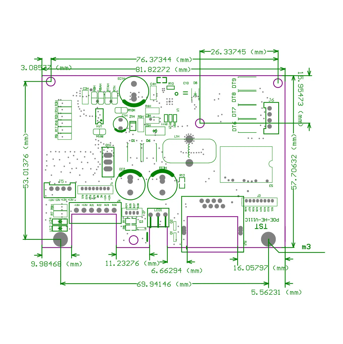TSD-PD8258-Dimension