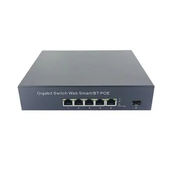 4-way ultra-high power Gigabit PoE switch