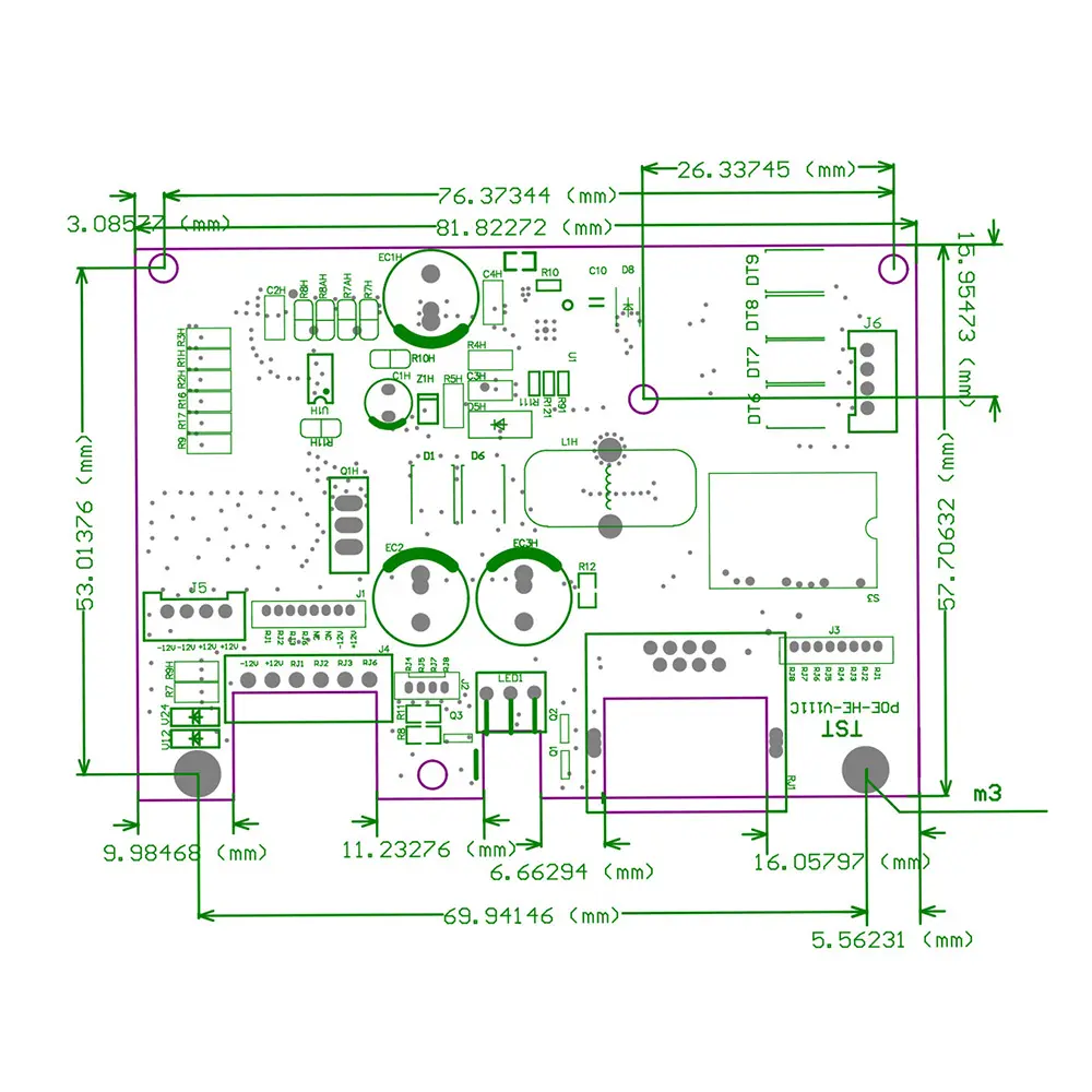 TSD-V111C-B-Dimension